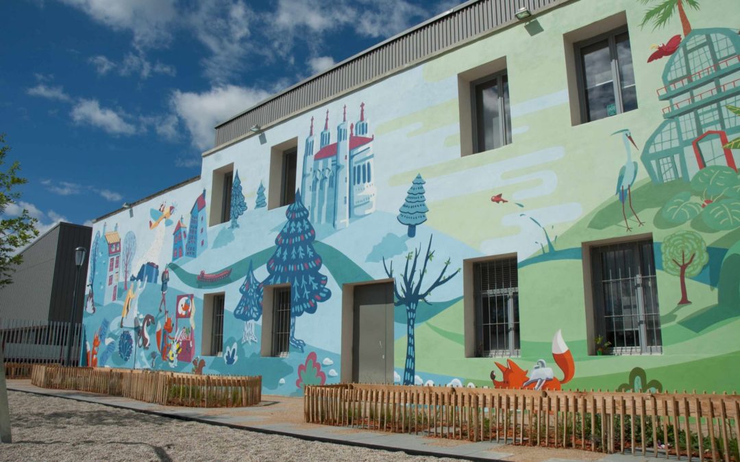 Fresque du parc Zenith à Lyon